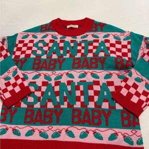 Grayson Threads Women’s Santa Baby Ugly Christmas Sweater Pullover Holiday Small